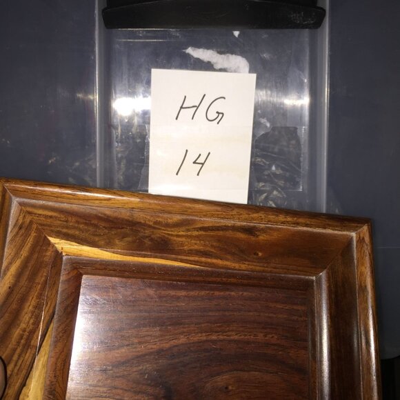 Handcrafted Wooden Jewelry Box Velvet Lined 8 X 6 - Picture 10 of 10